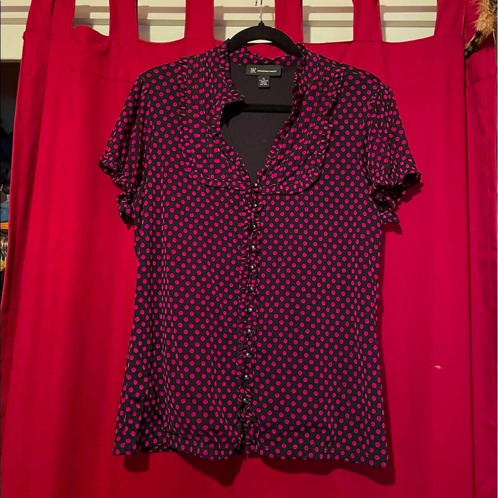 Polka dot INC blouse